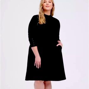 Torrid Mock Neck Skater Dress 2